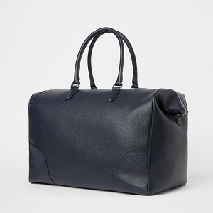 Full-grain leather weekend bag